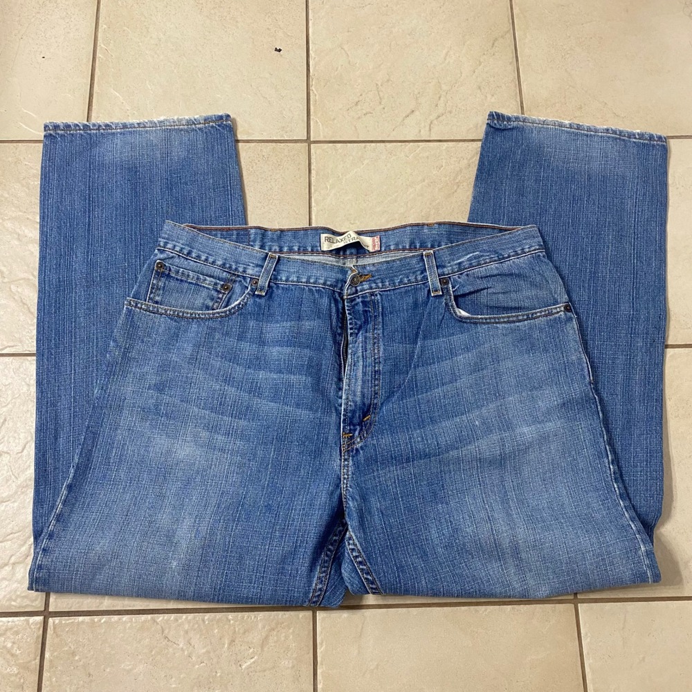 Levi Strauss Co‎ Mens 559 Relaxed Straight Jeans Blue Denim W40 L32